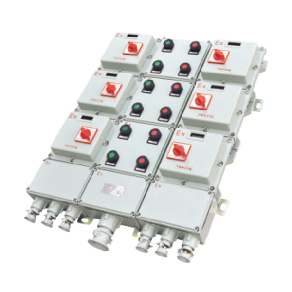 BXQ系列防爆動(dòng)力配電箱(電磁起動(dòng))特點(diǎn)：
<br>1、壓鑄鋁合金或鋼板焊接外殼，表面噴塑。
<br>2、適用于控制多臺(tái)電動(dòng)機(jī)，還可為照明或儀表配出電源。…